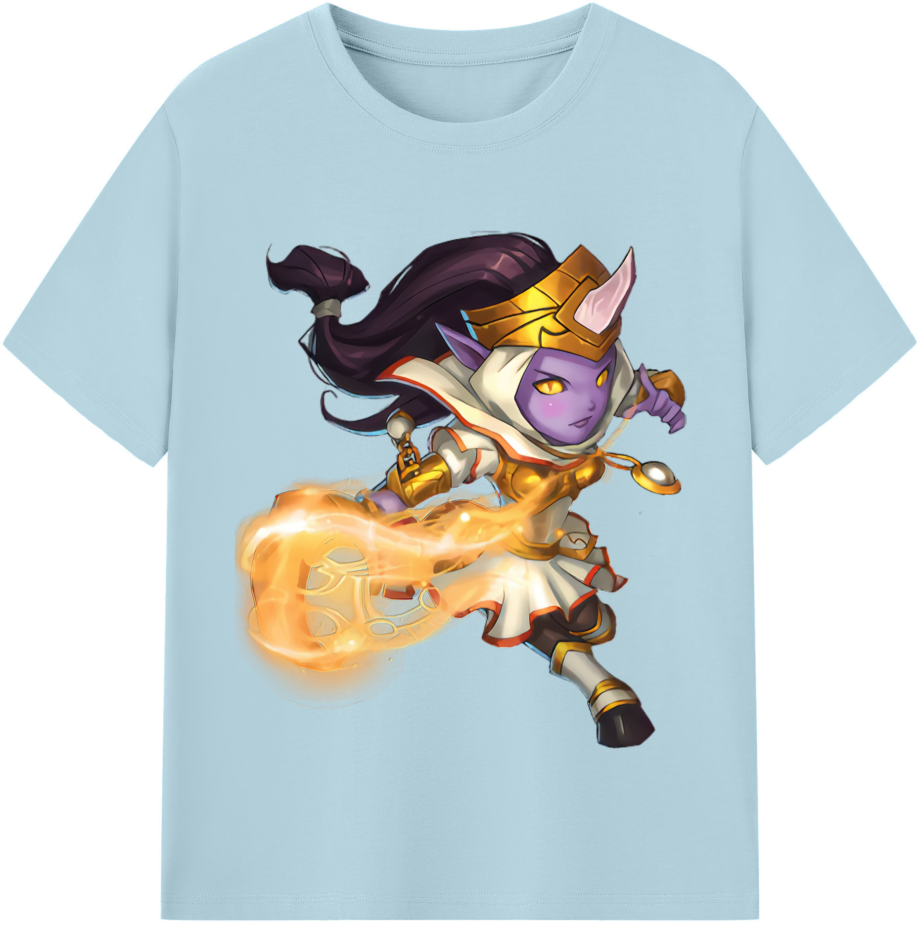 リーグ・オブ・レジェンド League of Legends LOL 綿100％半袖Tシャツ（フロントプリント）